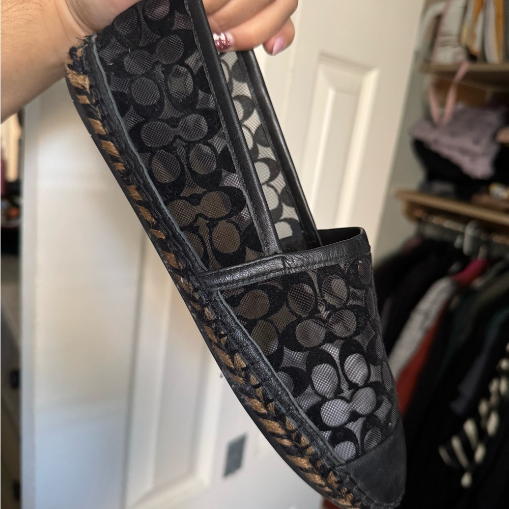 Coach Black Patterned Espadrilles - image 1